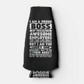 私は社員誇りを持ったShのフレッ素晴らしクボス ボトルクーラー (正面)