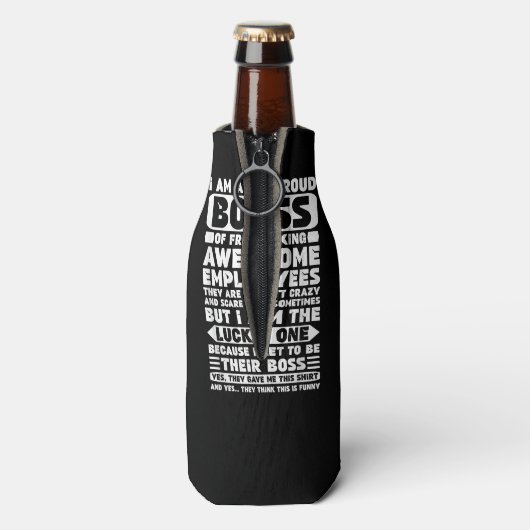 私は社員誇りを持ったShのフレッ素晴らしクボス ボトルクーラー (ボトル裏面)