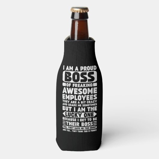 私は社員誇りを持ったShのフレッ素晴らしクボス ボトルクーラー (ボトル正面)