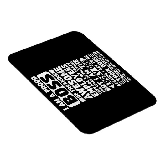 私は社員誇りを持ったShのフレッ素晴らしクボス マグネット (右側)