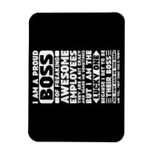 私は社員誇りを持ったShのフレッ素晴らしクボス マグネット (縦)