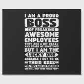 私は社員誇りを持ったShのフレッ素晴らしクボス ラッピングペーパー (フラット)