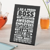 私は社員誇りを持ったShのフレッ素晴らしクボス 台座サイン (インサイチュ)