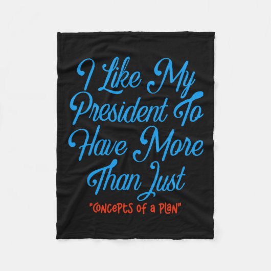 私は社長が考える以上のものを持つのが好きだ フリースブランケット (正面)