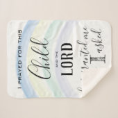 私は祈このチャイルドレインボーベビー シェルパブランケット (正面(横))