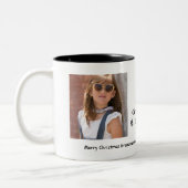 私は祖母および祖父2の写真のマグを愛します ツートーンマグカップ (左)