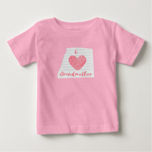 私は祖母が大好きだ ベビーTシャツ
