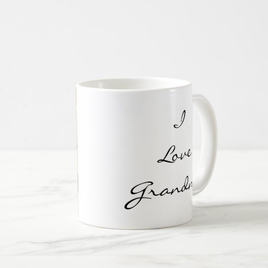 私は祖母のカスタマイズ可能な写真のマグを愛します コーヒーマグカップ (正面右)