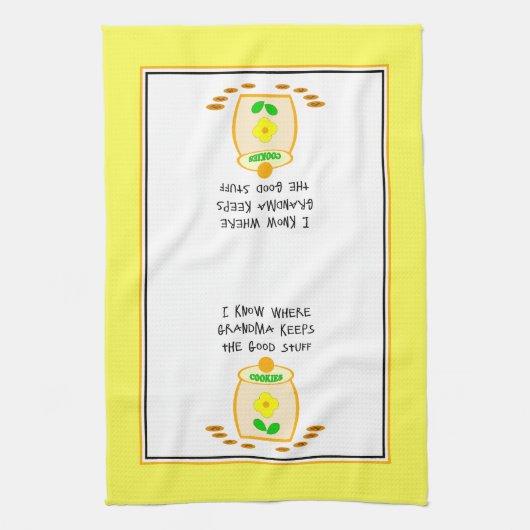 私は祖母の良い保物を知っている キッチンタオル (縦)