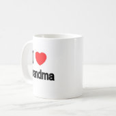 私は祖母を愛します コーヒーマグカップ (正面左)