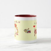 私は祖母を愛します マグカップ (中央)