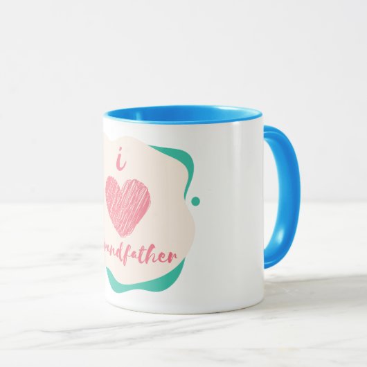 私は祖父が大好きだ マグカップ (正面右)