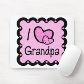 私は祖父のかわいいTシャツを愛します マウスパッド (マウス)