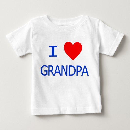私は祖父を愛します ベビーTシャツ (正面)