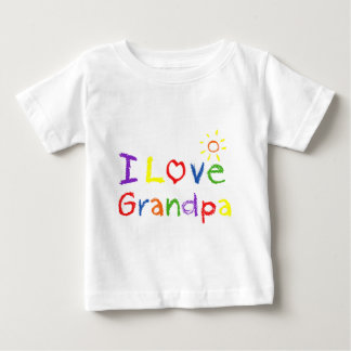 私は祖父を愛します ベビーTシャツ
