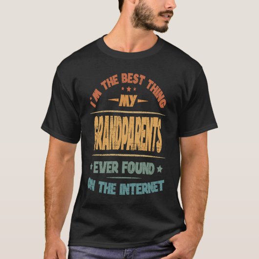 私は祖父母最高のが見つけたこと Tシャツ (正面)