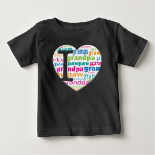 私は祖父、Grampsのパパイヤを愛します- ベビーTシャツ