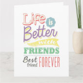 私は祝友達の誕生日だ カード (正面)