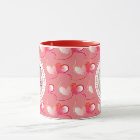 私は神が私をキリスト教の母の日のマグカップと言う マグカップ (中央)