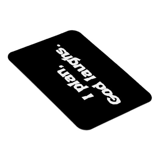 私は神が笑い回復おもしろいスピリチュアル引用文 マグネット (右側)