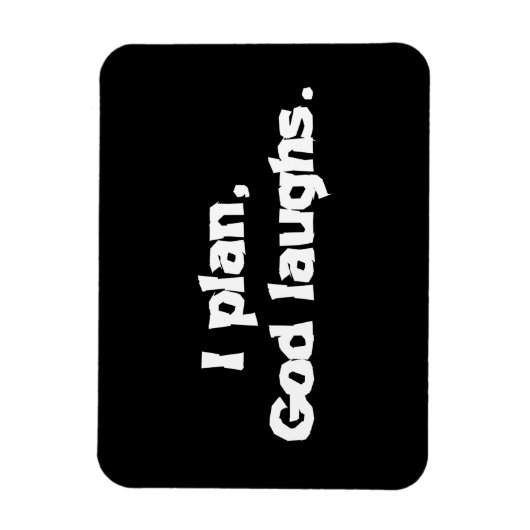 私は神が笑い回復おもしろいスピリチュアル引用文 マグネット (縦)