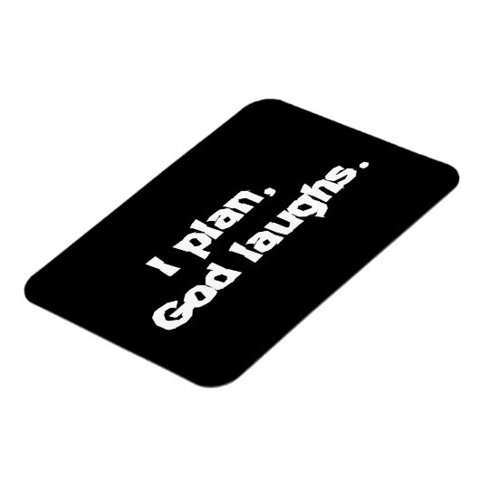 私は神が笑い回復おもしろいスピリチュアル引用文 マグネット (左側)