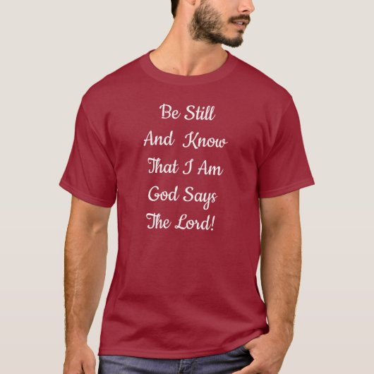私は神であることを知れ Tシャツ (正面)