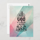 私は神と共に沈むことを拒む ポストカード (正面/裏面)