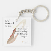 私は神と関係がある；私は善を得る…キーホルダー キーホルダー (裏面)