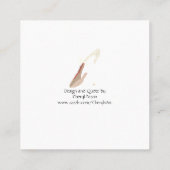 私は神と関係がある;私は良い得る…バス。カード スクエア名刺 (裏面)