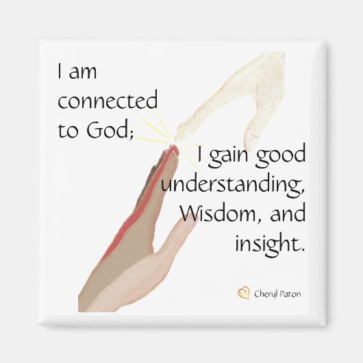 私は神と関係がある；私は良い得る…磁石 マグネット (正面)