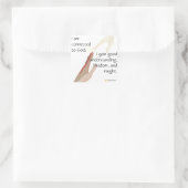 私は神と関係がある；私は良くなる…シール スクエアシール (バッグ)