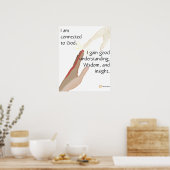 私は神と関係がある；私は良くなる…ポスター ポスター (キッチン)