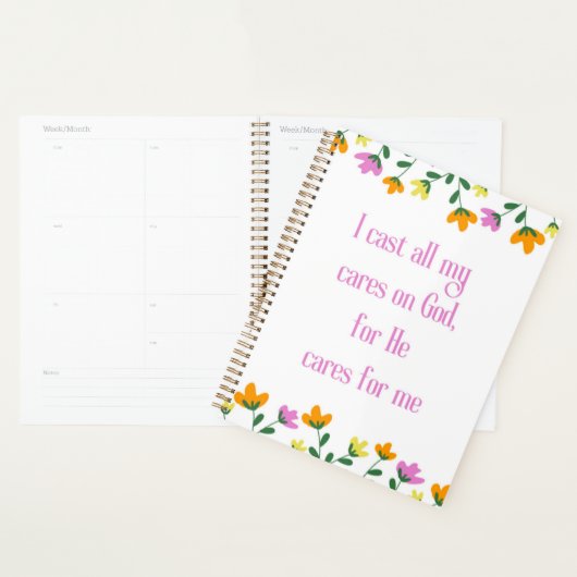 私は神にかわいい気にクリスチャンプランナーに私のすべてをキャスト プランナー手帳 (ディスプレー)