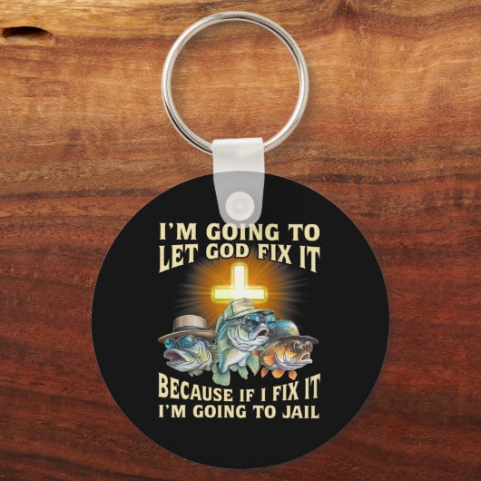 私は神にそれを修正する – 私は修正もしIm キーホルダー (正面)