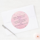 私は神に忠誠を誓う、ステッカー ラウンドシール (封筒)