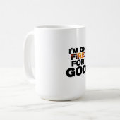 私は神のために燃えている。 コーヒーマグカップ (正面左)