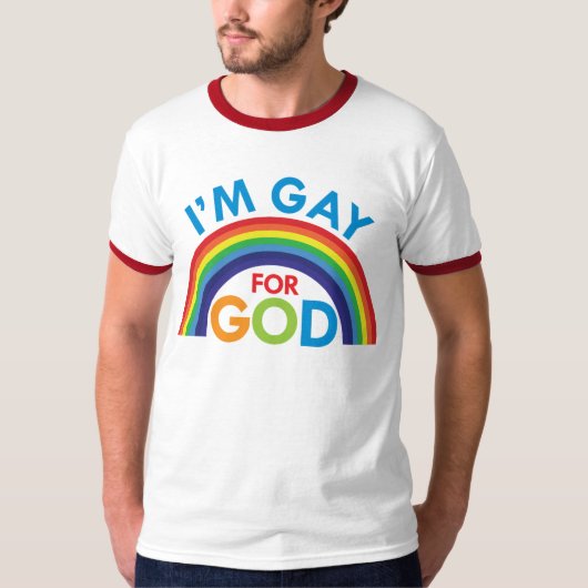 私は神のために陽気です Tシャツ (正面)