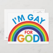 私は神のゲイだ ポストカード (正面/裏面)