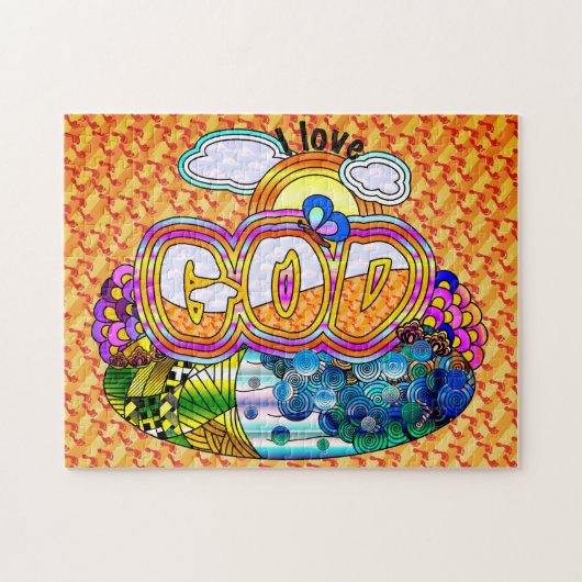 私は神のパズルを愛します ジグソーパズル (横)