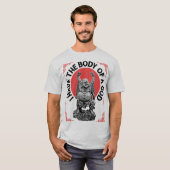 私は神の仏のおもしろいな仏教のティーの体を有します Tシャツ (正面フル)
