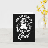 私は神の仏の太った男の体おもしろいを持っていて カード (黄色い花)