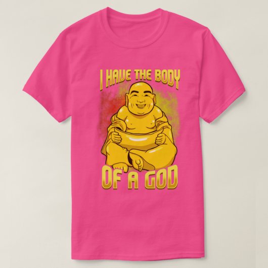 私は神の体を持おもしろいっているパパのデザイン Tシャツ (デザイン正面)