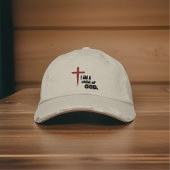 私は神の刺繍帽子の子 刺繍入りキャップ