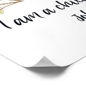 私は神の子であり、キッズバイブル聖句、聖なる書物、 経典 ポスター (角)