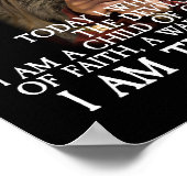 私は神の子であり、信仰の女性のポスター ポスター (角)