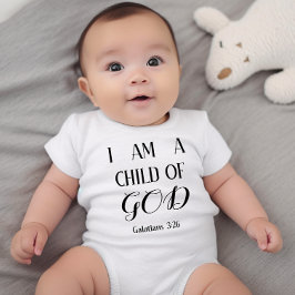 私は神の子であるベビー・ボディスーツ ベビーボディスーツ
