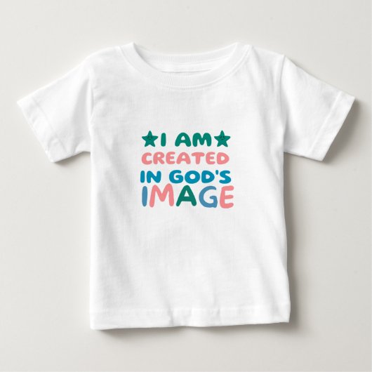 私は神の御姿で造られた ベビーTシャツ (正面)