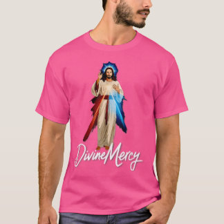 私は神の慈悲のカトリックを信じるイエス Tシャツ