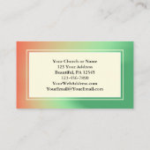 私は神の教会のイベントフライヤー 名刺 (裏面)